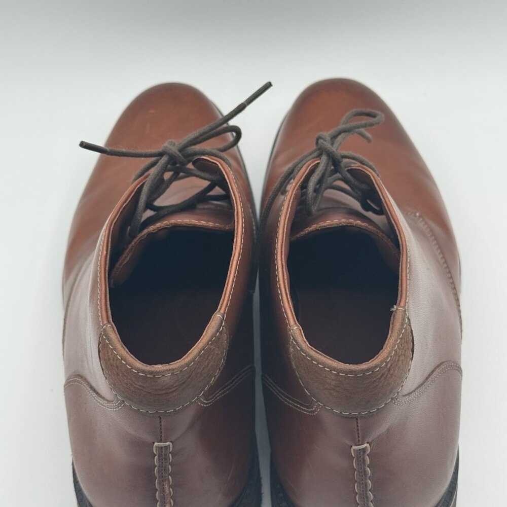 Johnston & Murphy Mens 13 M Copeland Brown Leather Chukka Booties 25-2022 - Picture 14 of 16